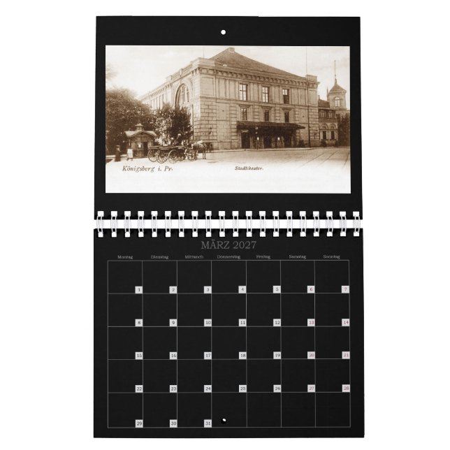 Königsberg – Historical perspectives calendar Kalender (Mar 2027)