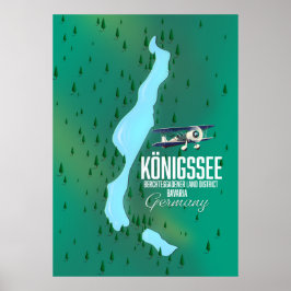 Königssee Berchtesgadener Tyskland Poster