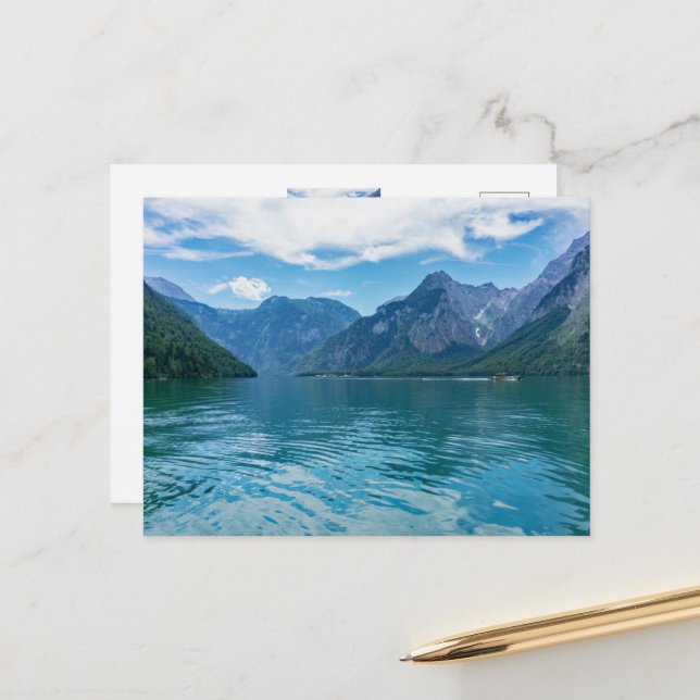 Königssee i Bayern, Berchtesgaden Vykort (Fram/Back In Situ)