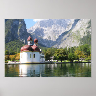 Königssee St Bartholomew's Church Poster