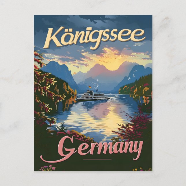 Königssee Tyskland Vykort (Framsida)