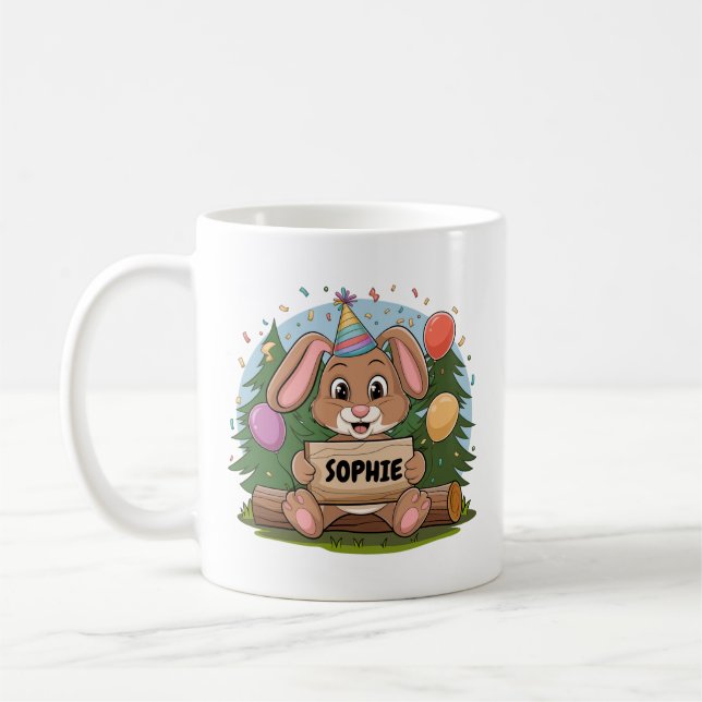 Konijn Verjaardag Kaffemugg (Vänster)