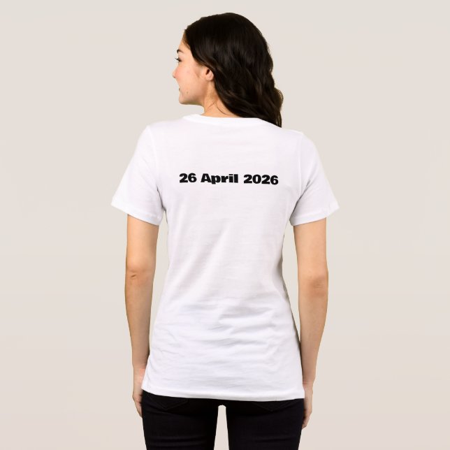 Koningsdag 2026 Orange Bakverk T-shirt  (Baksida Full)