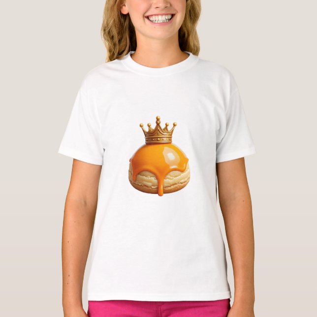 Koningsdag 2026 Tompouce Kronbarn T-Shirt (Framsida)
