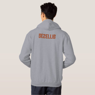 Koningsdag ‘Gezellig’ hoodie - orange text -