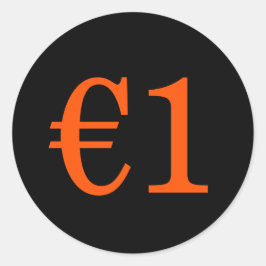 Koningsdag Vrijmarkt: Orange Text Pris På Beställn Runt Klistermärke