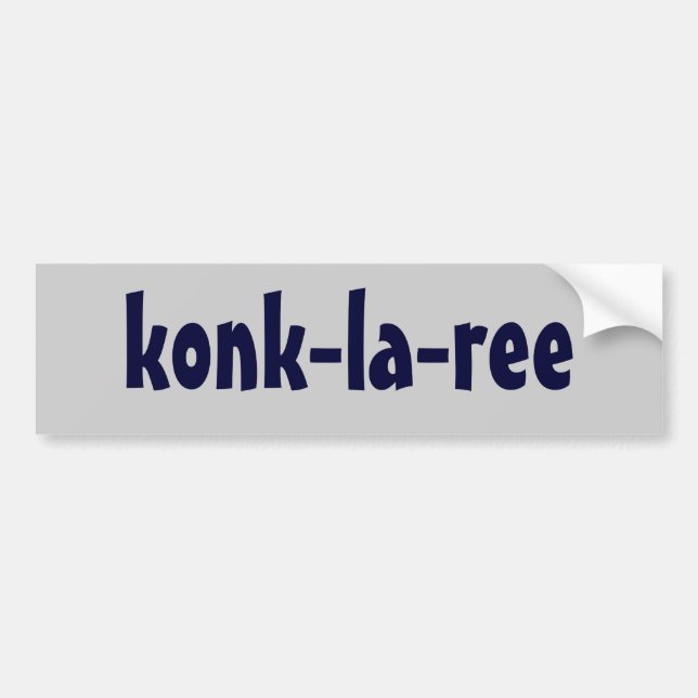 konk-la-ree bildekal (Framsidan)