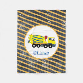 Konkret Cement Lastbil Construction Lastbilar Fleecefilt