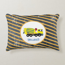 Konkret Cement Lastbil Construction Lastbilar Prydnadskudde