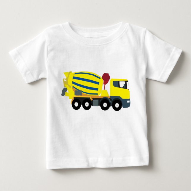 Konkret Cement Lastbil Construction Lastbilar T Shirt (Framsida)
