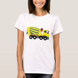 Konkret Cement Lastbil Construction Lastbilar T Shirt