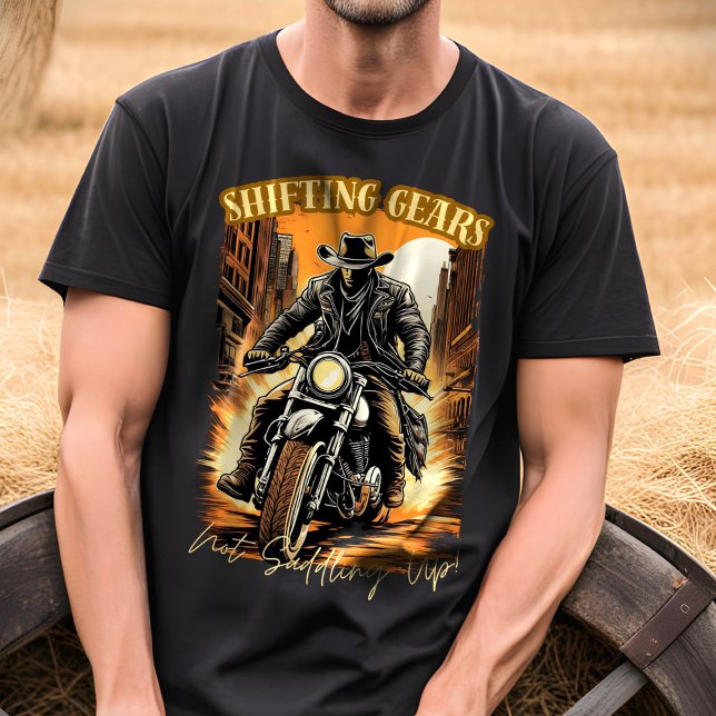 Konkret cowboy: Asphalt Steed Meets City Streets T Shirt (Skapare uppladdad)