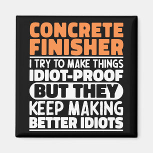 Konkreta finisher jag försöker göra Sak funny cita Magnet