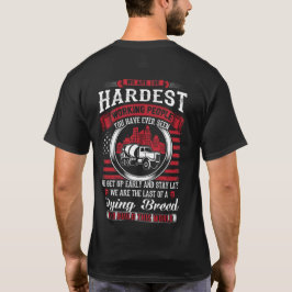 Konkreta, finskrynkaste arbetande personer t shirt