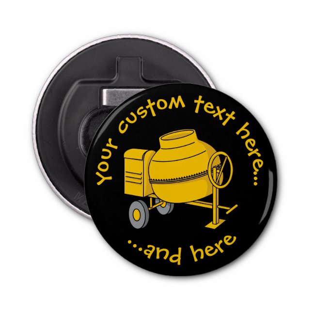 Konkreta mixer flasköppnare (Framsidan)