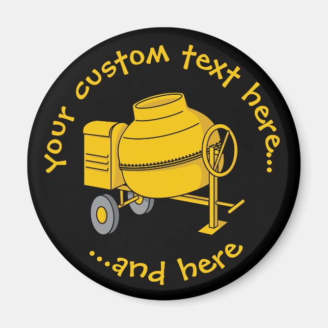 Konkreta mixer magnet (Framsidan)