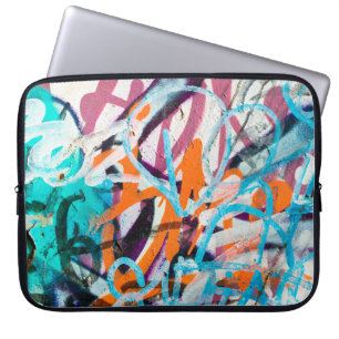 Konkreta, väftade, förstörda väggar. Grun Laptop Fodral