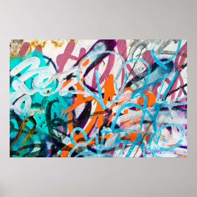 Konkreta, väftade, förstörda väggar. Grun Poster (Framsidan)