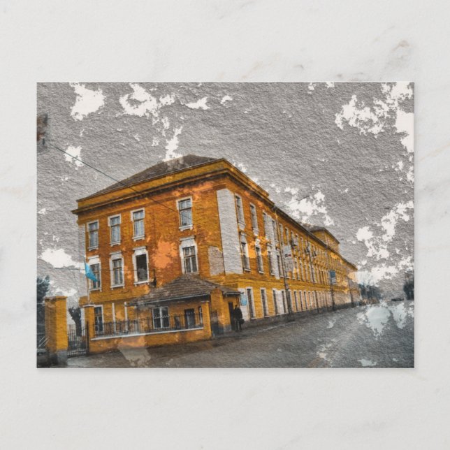 Konkreta vykort för byggnad (Framsida)