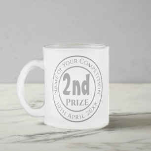 Konkurrens 2:a pris Trophy Award Frosted Glass B Frostad Glasmugg