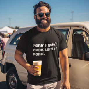 Konkurrens BBQ Kött Checklist och Ampersands T Shirt
