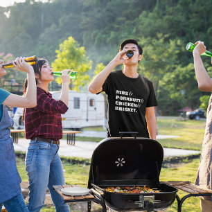 Konkurrens BBQ Kött List och Ampersands T Shirt