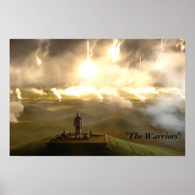 Konkurrens från arméns krigare poster (Framsidan)