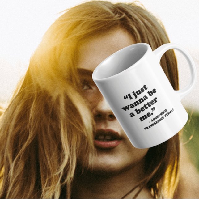Konkurrens inom kvinnoidrott | Just Wanna Coffee M Kaffemugg (Note: This is not a picture of the actual product. This is a representation of the product.)