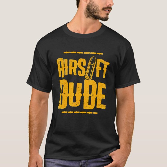 Konkurrens om idrott i Airsoft Player Team T Shirt (Framsida)