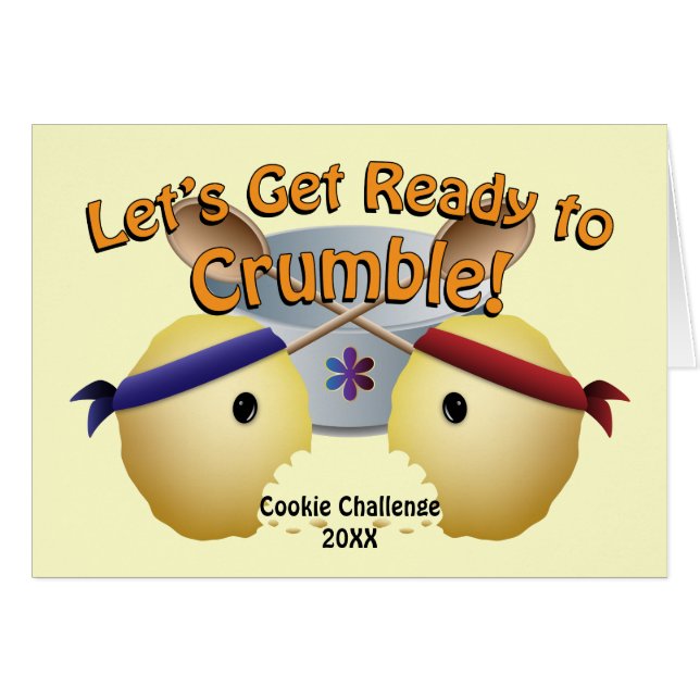 Konkurrens på området Cookie Baking Hälsningskort (Framsidan Horizontal)