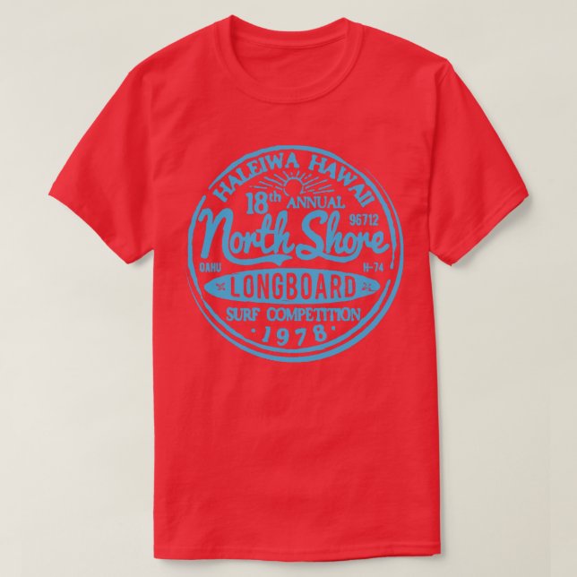Konkurrens på Surfan i Longboard T Shirt (Design framsida)
