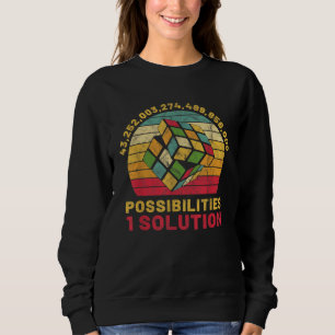 Konkurrens Puzzle Kub En Lösning Snabb Kubing T Shirt