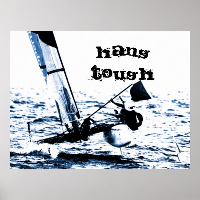 Konkurrens som seglar i Katamaran Bild Poster (Framsidan)