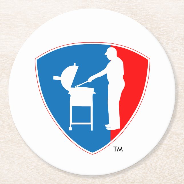 KonkurrensBBQ-underlägg Underlägg Papper Rund (Framsidan)