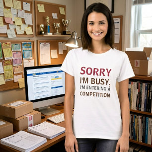 Konkurrensberoende som deltar i tävlingar t shirt