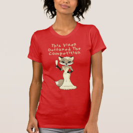 Konkurrensen Bachelorette Red Fox Pun T Shirt