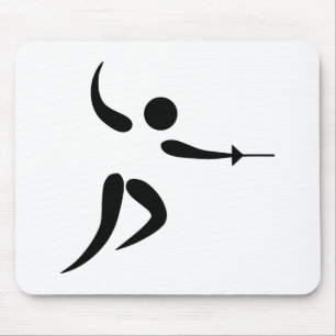 Konkurrenskraftig och olympisk fäktningPictogram Musmatta