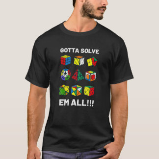 Konkurrenskraftig puzzelkub måste lösa allt som hä t shirt