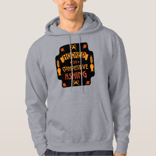 Konkurrenskraftiga fiskegåvor hoodie