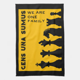 Konkurrenskraftiga schackspelare kökshandduk