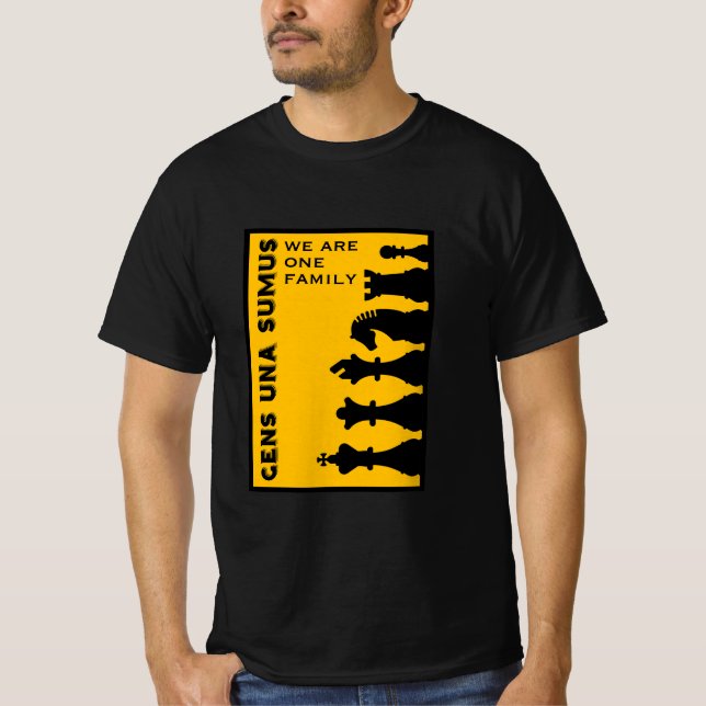 Konkurrenskraftiga schackspelare t shirt (Framsida)