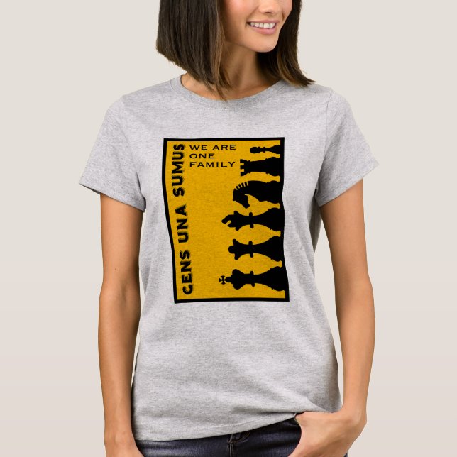 Konkurrenskraftiga schackspelare t shirt (Framsida)