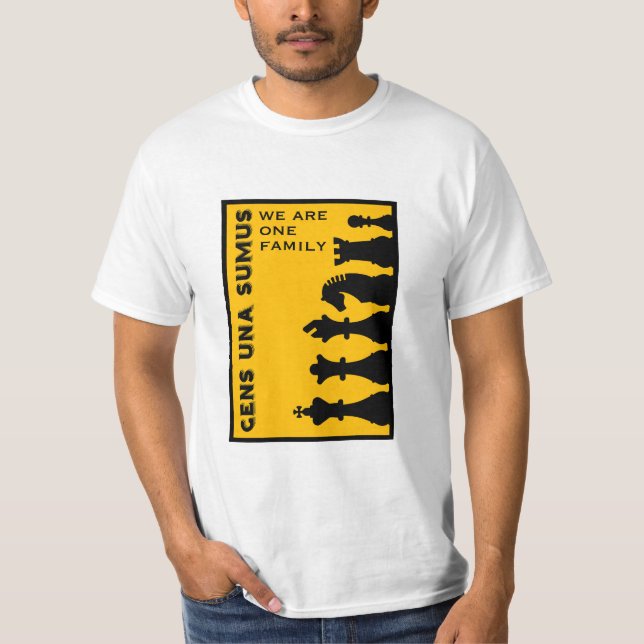 Konkurrenskraftiga schackspelare t shirt (Framsida)