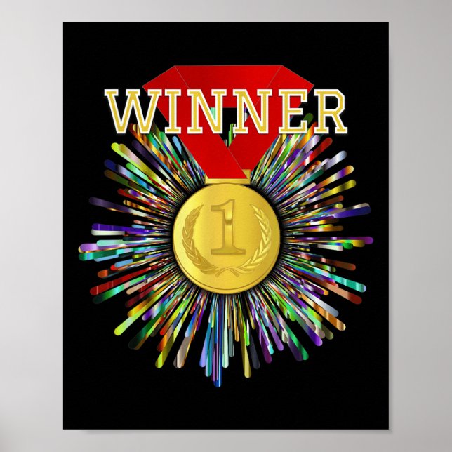Konkurrensutdelningen Winner Guld Medal #1 Poster (Framsidan)