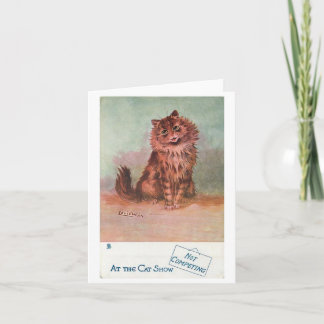 Konkurrerar inte @ kattspelet av Louis Wain Kort