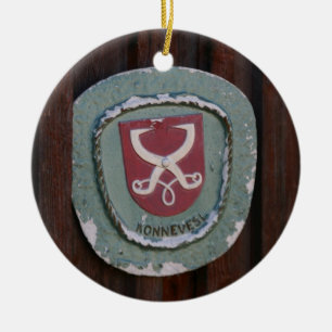 Konnevesi Door Plate ornament, anpassa Julgransprydnad Keramik