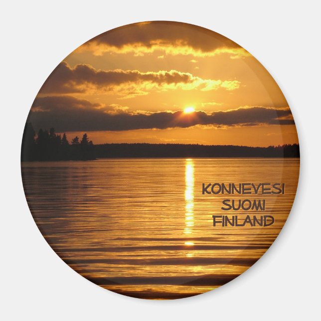Konnevesi Sunset magnet (Framsidan)