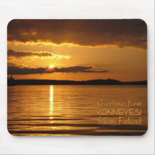 Konnevesi Sunset mousepad Musmatta