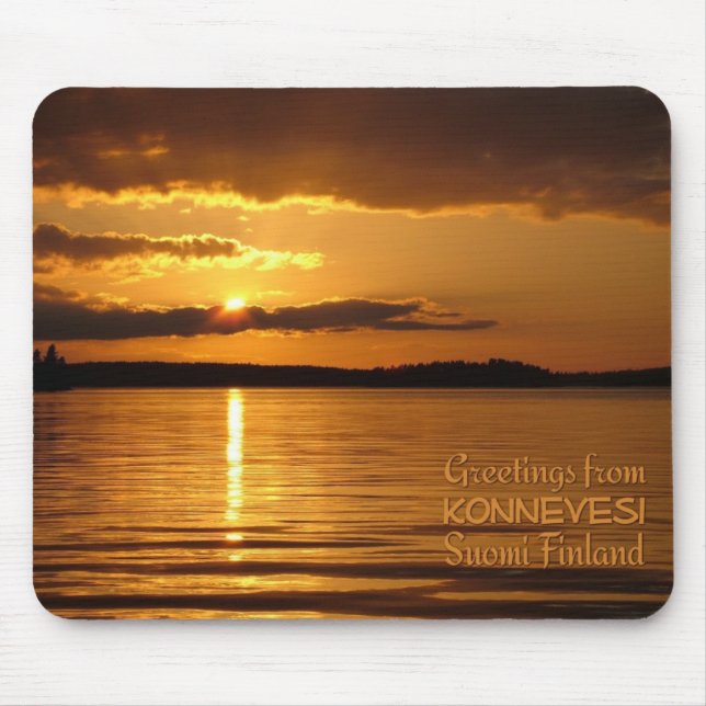 Konnevesi Sunset mousepad Musmatta (Framsidan)