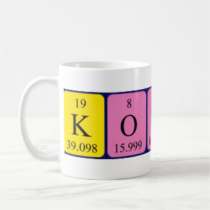Konrad Periodisk bord namn mugg